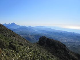 Aussicht auf Benidorm und Sierra Helada