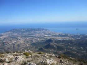 Aussicht auf Benidorm und Sierra Helada